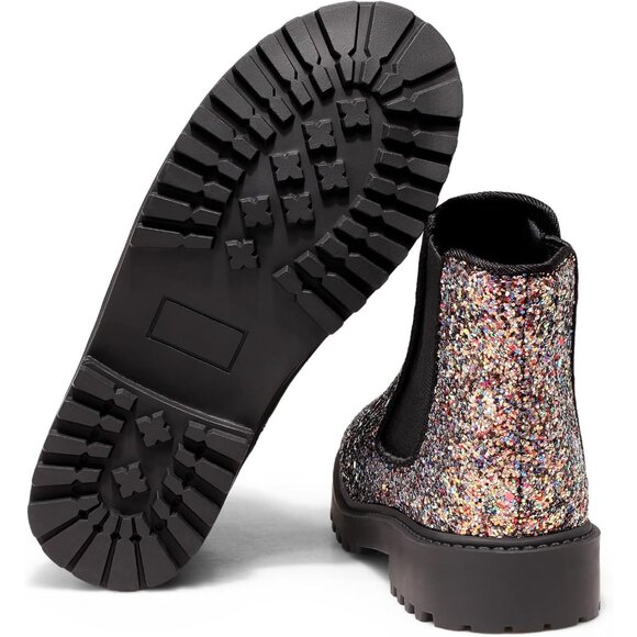Kids Multi Color Ankle Snow Winter Chelsea Boot Synthetic Lightweight Booties - Picture 3 of 6